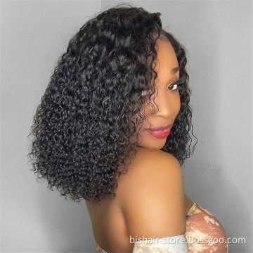 T Part Lace Curly Lace Front Wig Human Hair 20 inch Kinky Curly Human Hair Wigs Wet And Wavy Lace Front Wigs For Black Women